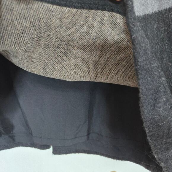 NWT Amanda + Chelsea Wool Blend Skirt Womens M Colorblock Quiet Luxury Neutrals - Picture 3 of 12